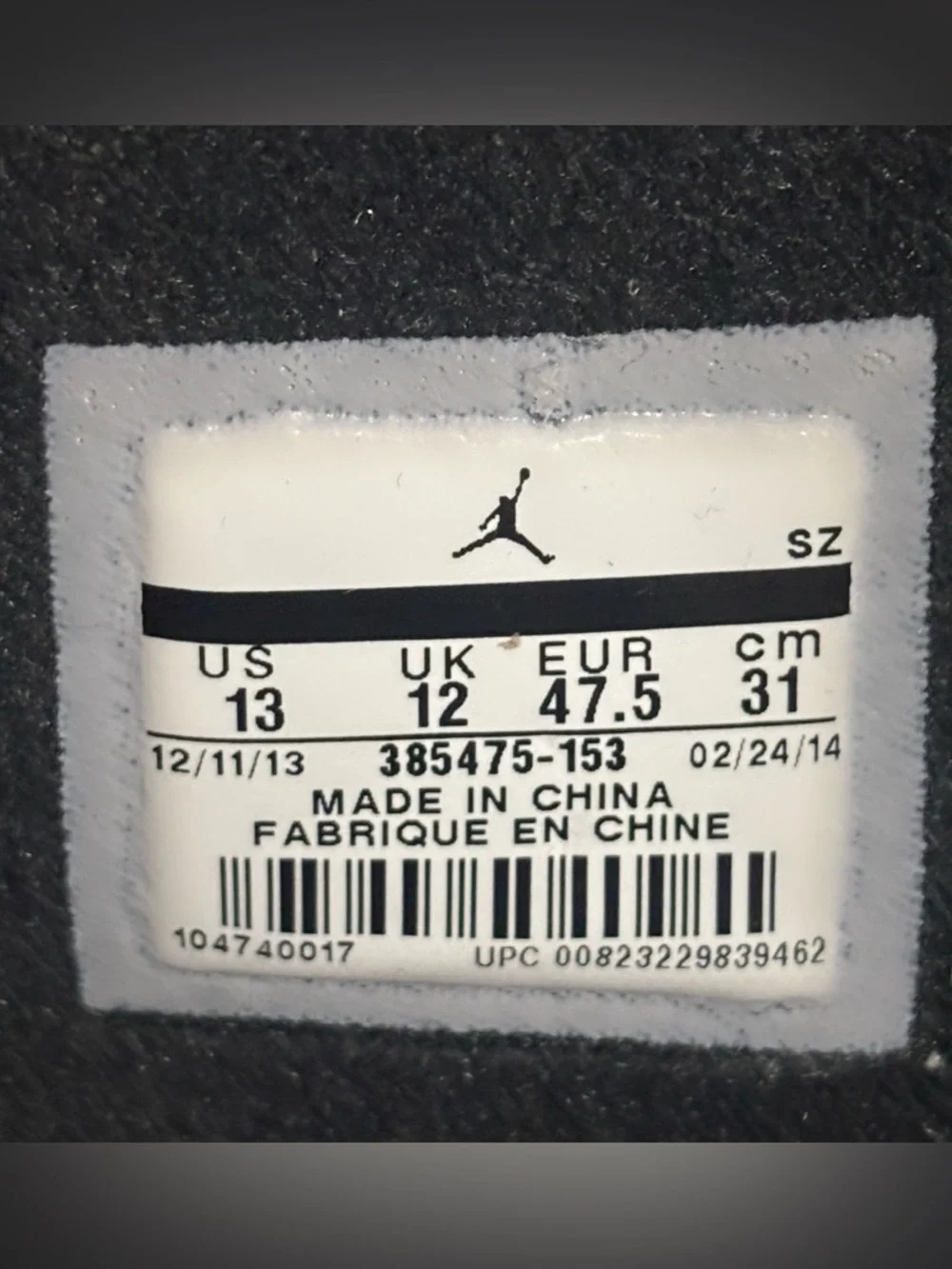 Nike Air Jordan 2 Retro Concord 2014 Size 13 White Purple OG Box